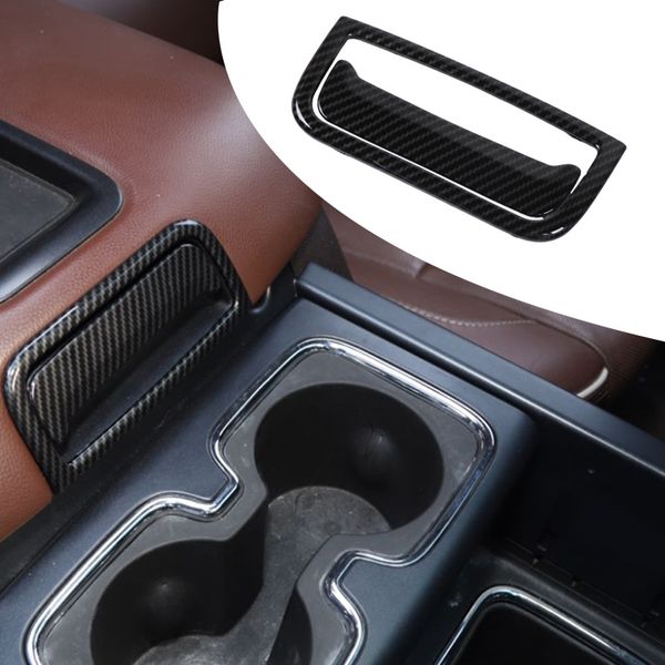

abs armrest box switch button decorative cover carbon fiber for chevrolet silverado gmc sierra 2014-2018 interior accessories
