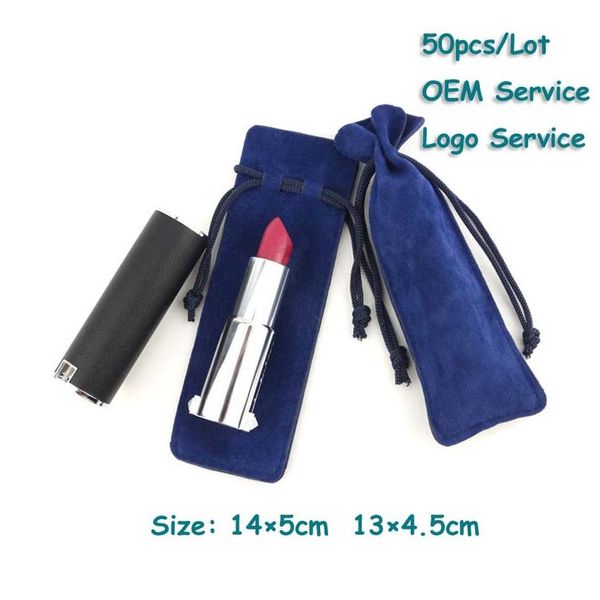

50pcs/lot lip stick packing gift bag make up tools bag lip gloss tube bag jewelry wedding candy can customi sqcznj