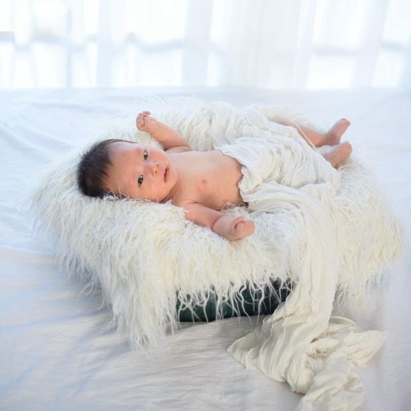 

boys girls baby p props reusable multipurpose faux fur pgraphy blanket easy clean shower gift soft newborn washable warm