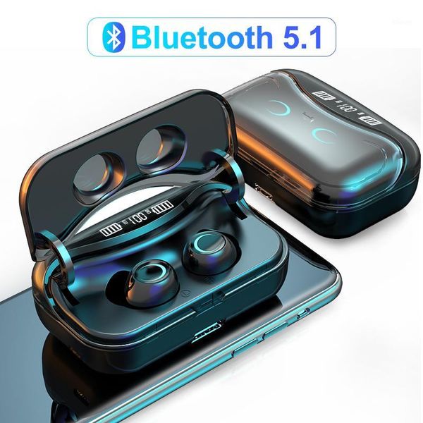 

g08 bluetooth 5.1 earphone touch control wireless headphons hifi ipx7 waterproof headset with led display charging box1