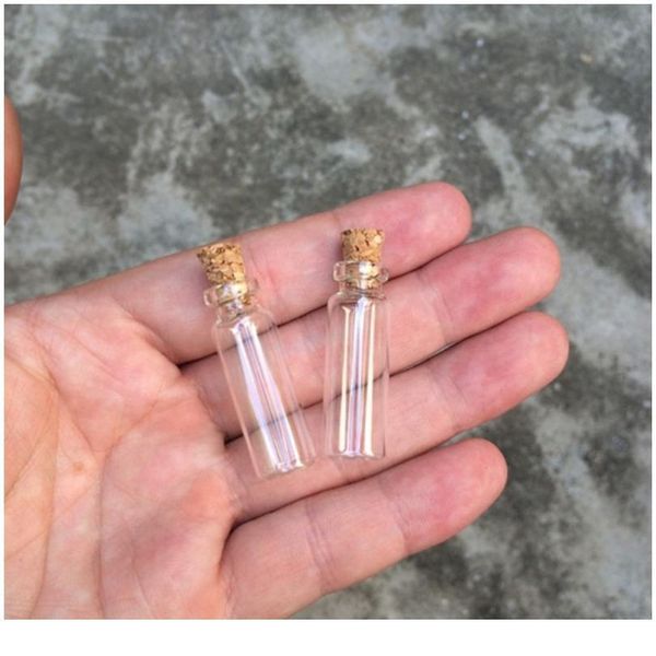 

10pcs mini glass bottles clear drifting bottles christmas small wishing bottles with cork sers for wedding birthd bbyqml