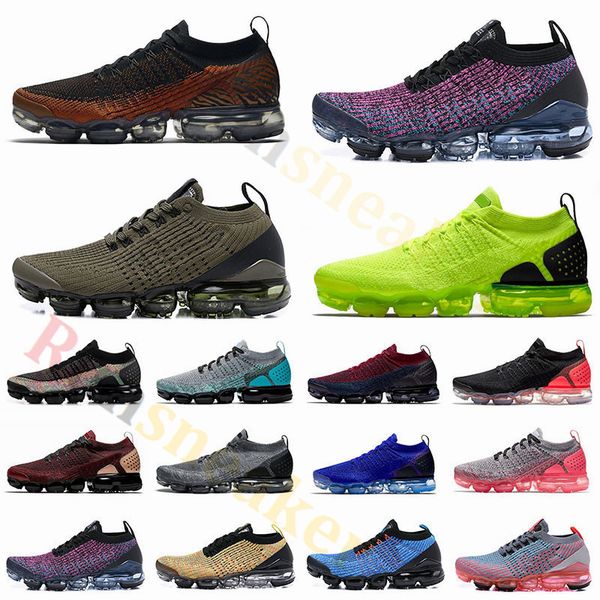 

2.0 fly 3.0 knit running shoes 2021 cool grey tiger volt purple mens trainers women designer cushion sneakers athletic shoes size 5.5-12