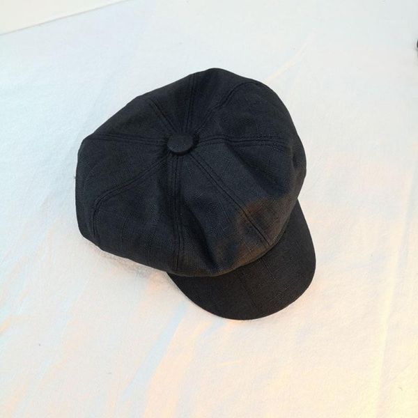 

hat female japanese octagonal hat literary beret summer all-match painter outdoor sun1, Blue;gray