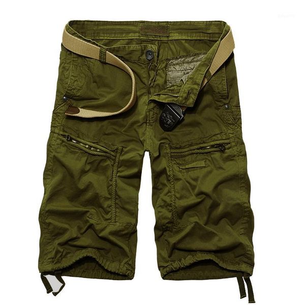 

wholesale-camouflage man's shorts with zipper pockets bermuda baggy cotton short pant men summer casual shorts homme khaki breeches mal, White;black