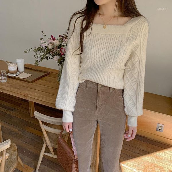

ewq] 2020 spring new of torture square sweat long sleeve manicotto worked in shirt beige sweater slim outwear qz283121, White;black