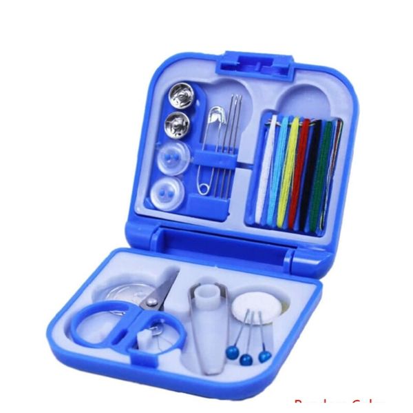 

random color portable главная путешествия пластиковые швейные наборы швейные иглы резьба коробка установите коробки для хранения швейные инс