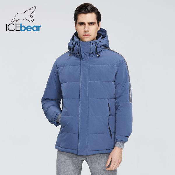 

icebear new winter men's coat male parkas brand clothing mwd19959i 201114, Black