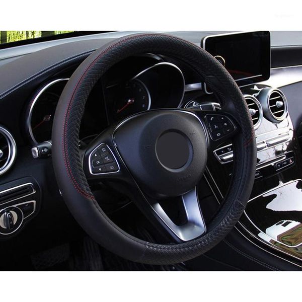 

38cm steering wheel cover anti-skid black breathable non-slip 14.5-15inch1