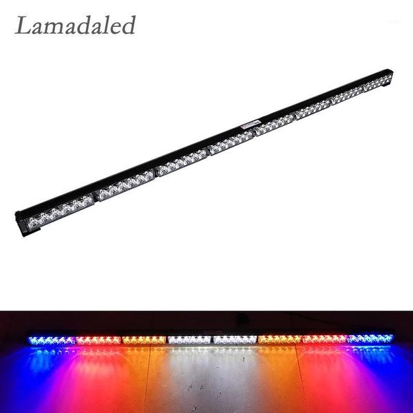 

120cm led light emergency hazard strobe lights bar led car grille blinking warning lamp safety stroboscope amber red blue1