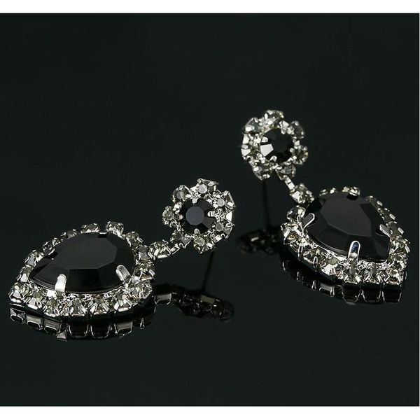 

hop bijouterie earring studs women's handbags droplets shining gold & silver plated crystal dr sqcbcy dh_seller2010