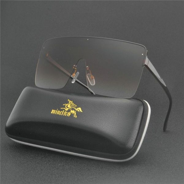 

sunglasses one piece square men half metal 2021 summer style oversized sun glasses for women large candy colors nx, White;black