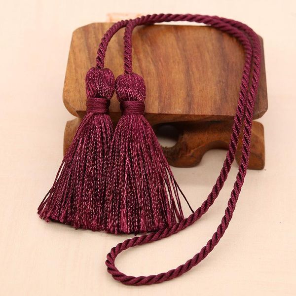 

3 15pcs 54cm long rope double end silk tassel fringe diy craft garment sewing accessories decor fringe trim curtain tassels h jlltwp