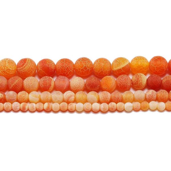 

1strand lot 4 6 8 10 12 mm weathering stone round spacer bead frost crab agates beads for jewelry making diy necklaces h qyllzx, Silver