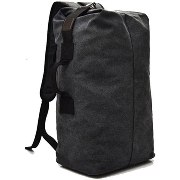 

multifunctional male canvas tactical big army backpacks men bucket bags outdoor backpack sid4u lvu1