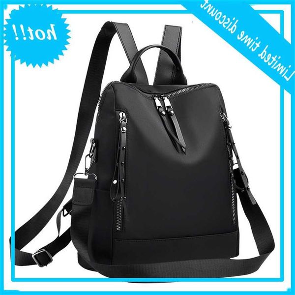 

2020 new double shoulder nylon water proof oxford doek vacation travel outdoor women backpack student schooltas bag