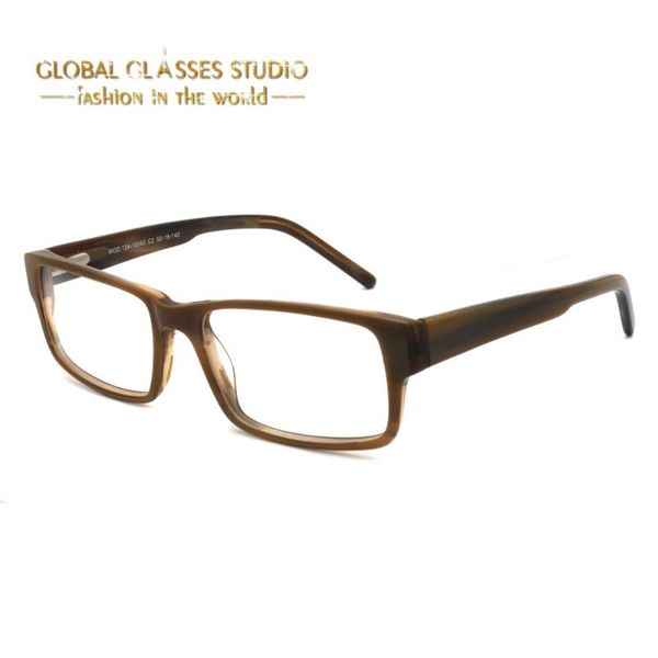 

fashion sunglasses frames men female brown frame optical glasses mod.124-10040-c2, Black