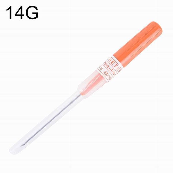 

1pc surgical steel 14/16/18/20g catheter piercing needles sterile nose ear mavel piercing tattoo needle body pircing tool agulha q jllcng, Silver