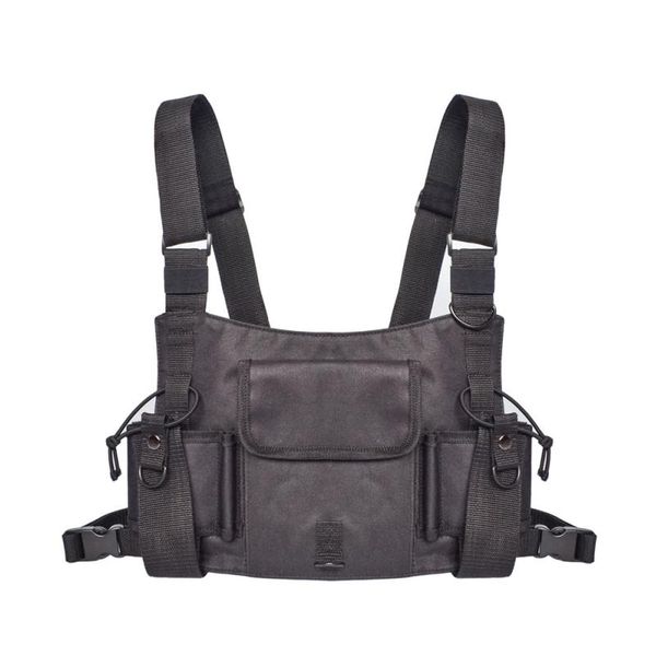 

walkie talkie radio harness chest front pack pouch holster vest rig carry bag
