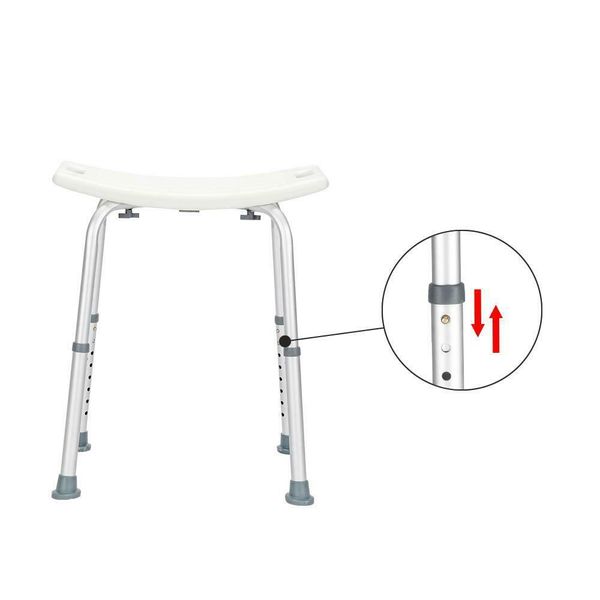 

new premium easily adjustable medical shower chair bath tub seat bench stool