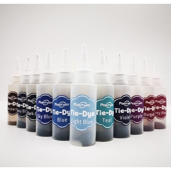 

24 шт. teat carey kit текстильные краски одежда граффити раскраски ручной работы ремесло галстука краситель комплект не токсичный diy тексти