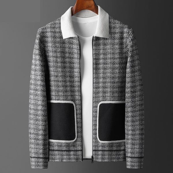 

men's sweaters arrival autumn coat men cardigan zipper sweater fashion casual computer knitted thick plus size -2xl 3xl 4xl, White;black