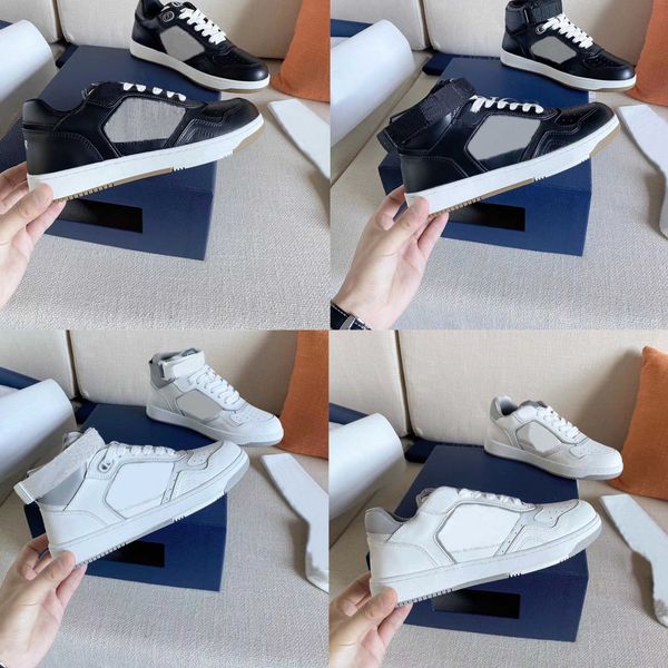 

fashion catwalk men women casual shoes high low couple sneaker shoes with box, Black