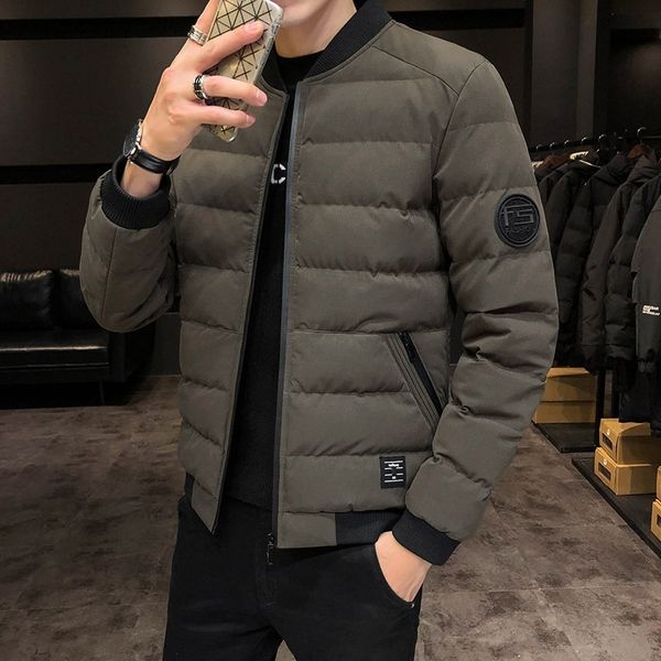 

d0yy 2020 mens winter coats new down business brand fashion casual 95 jackets windproof waterproof jackets down white duck down warm long se, Black