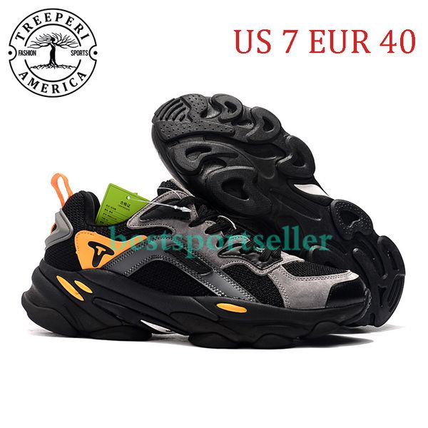 

treeperi fashion chunky 700 soft sole running shoes black grey orange us 7 eur 40 for men trainers