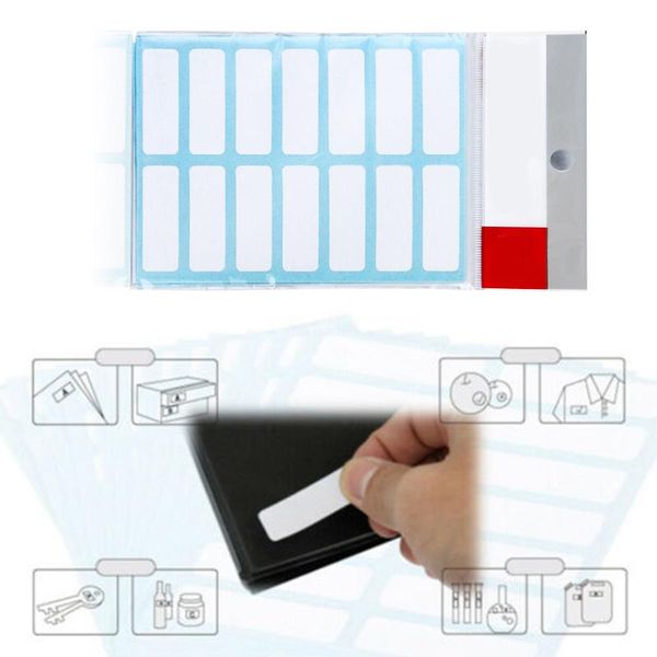 

5pcs 12 sheets self-adhesive white self-adhesive label sticker writable name stickers arts crafts tool