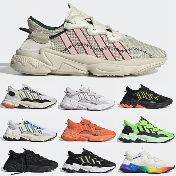 

running shoes pride for ozweego mens women cloud white black solar yellow green oil halloween tones triple black trainer sports sneakers
