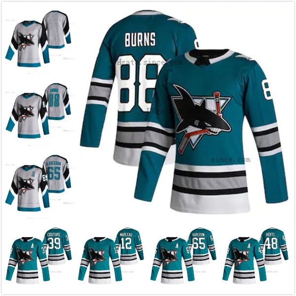 

any name san jose sharks 30th anniversary heritage jersey patrick marleau logan couture kane brent burns martin jones tomas hertl, Black;red