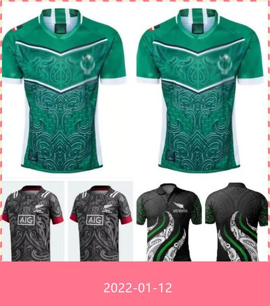 

2021 maori all stars indigenous high-quality rugby jersey size: s-5xl, Black;gray
