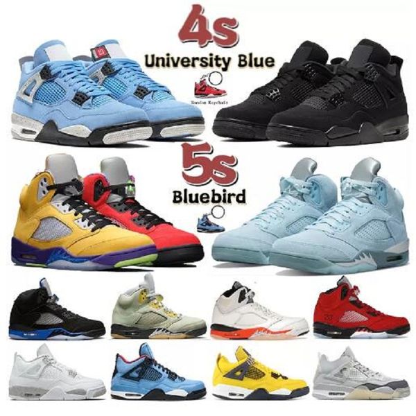 

4 4s basketball shoes cool grey university blue white oreo shimmer black cat tour yellow cactus jack men women sneakers us 5.5-13