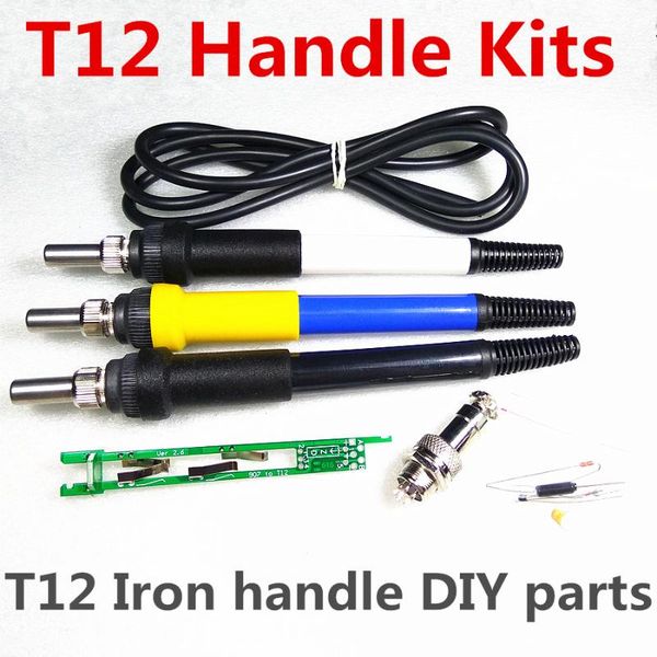 

hand & power tool accessories quicko t12 handle diy kits stc-led oled soldering iron spare parts 907 modified to welding