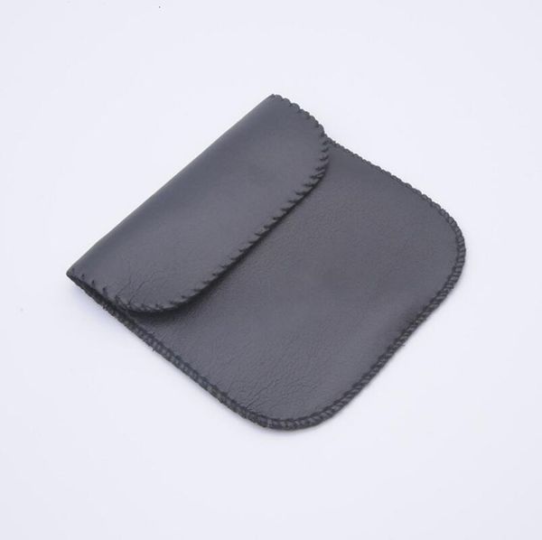 

color wholesale earphone new headphone fashion usb black cable leather pouch carry case bag lx3940