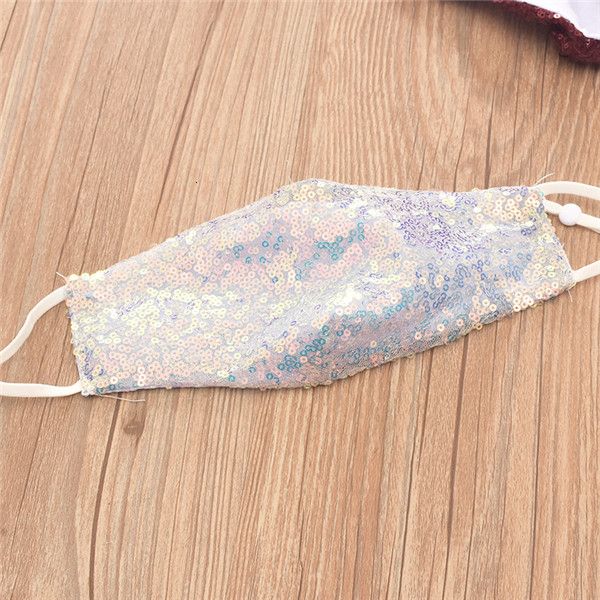 

uzkbxu factory price anti-dust protective windproof outdoor sports bling sequins for adults washable shiny face cover mask 6 n