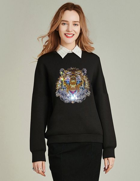 

hooded women in hoodies with women's diamond hoodie stone xbt5, Black