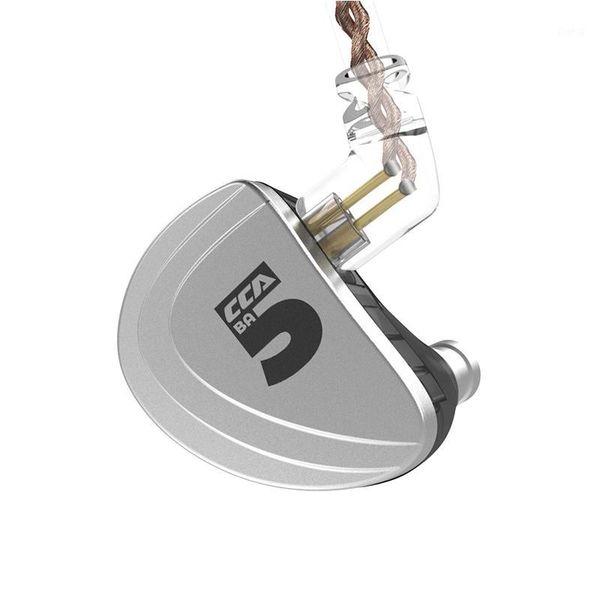 

cca a10 5ba in ear earphone hifi monitor headset 5 balanced armature with detachable 2pin cable cca c12 c10 as10 zsx zs10 v90 ba1