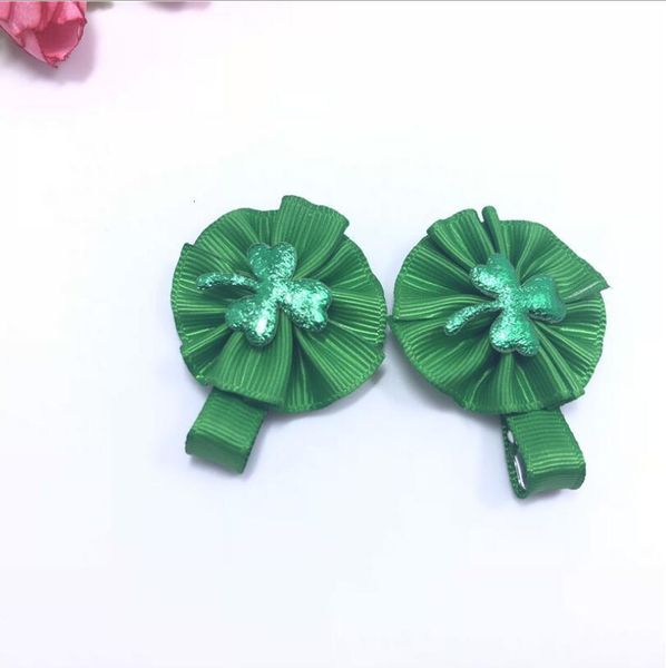 

st. patrick's day 3-leaf grass headwear festival ornaments hair clip 3styles ing