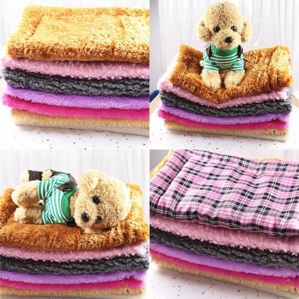 

bite resistant woollen blankets warm soft dog kennel rich color pet cushion thickening cat dogs accessories pets supplies 9 5gg e2