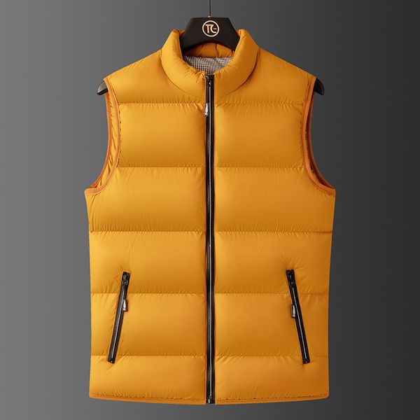 

korean fashion large jacket down cotton vest casual coat men's wear, Black;white
