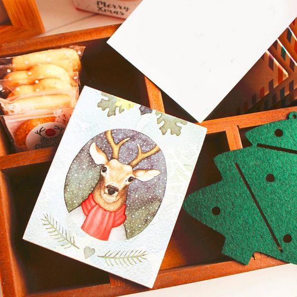 

multi use 50 шт. mini brank card mr elk style scrapbooking party privation diy декор подарочная партия карта bbykwx