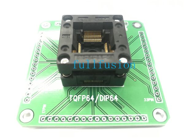 OTQ-64-0.5-06 Enplas IC Test Test Socket TQFP64 для адаптера PROP программирования TQFP64 0.5 мм сжигания шага в розетке