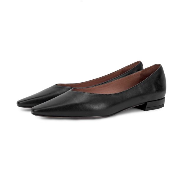 

2021 genuine 22-24.5cm vintage lambskin male luxury shoes female pumps 6nkf, Black