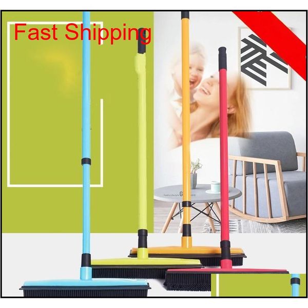 

for home handhold rubber pet broom metal iron rod besom easy to clean squeegee factory qylukp sports2010