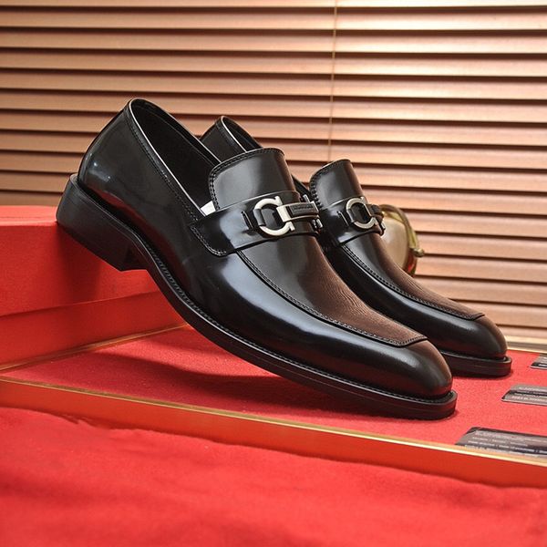 

iduzi formal dress shoes for gentle designers men black genuine leather shoes pointed toe mens business oxfords casual shoes