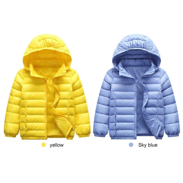 

1-12 year baby boys jacket parka light kids girl hooded jacket duck down coat winter children spring autumn toddler outerwear 201118, Blue;gray