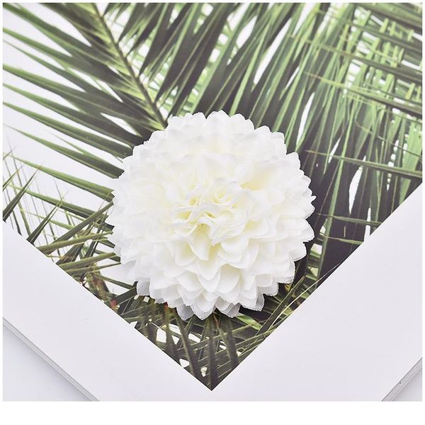 

50pcs 5cm pompom pink white artificial silk flowers head hydrangea home wedding decoration diy scrapbooking fake flower jlllfy