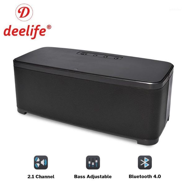 

deelife home bluetooth speaker powerful 2.1 channel stereo wireless bass speakers1