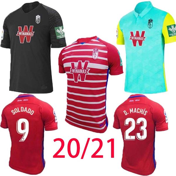 

новые мужчины 2020 2021 granada soccer technys l. suarez kenedy 20 21 granada cf дом домой третья третья soldado herrera antonio puertas фут, Black